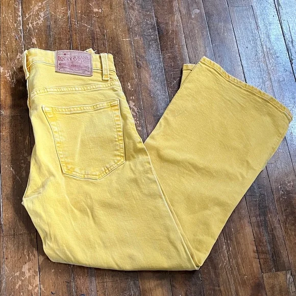 Lucky Brand Sunny Yellow Denim Jeans - Picture 1 of 10